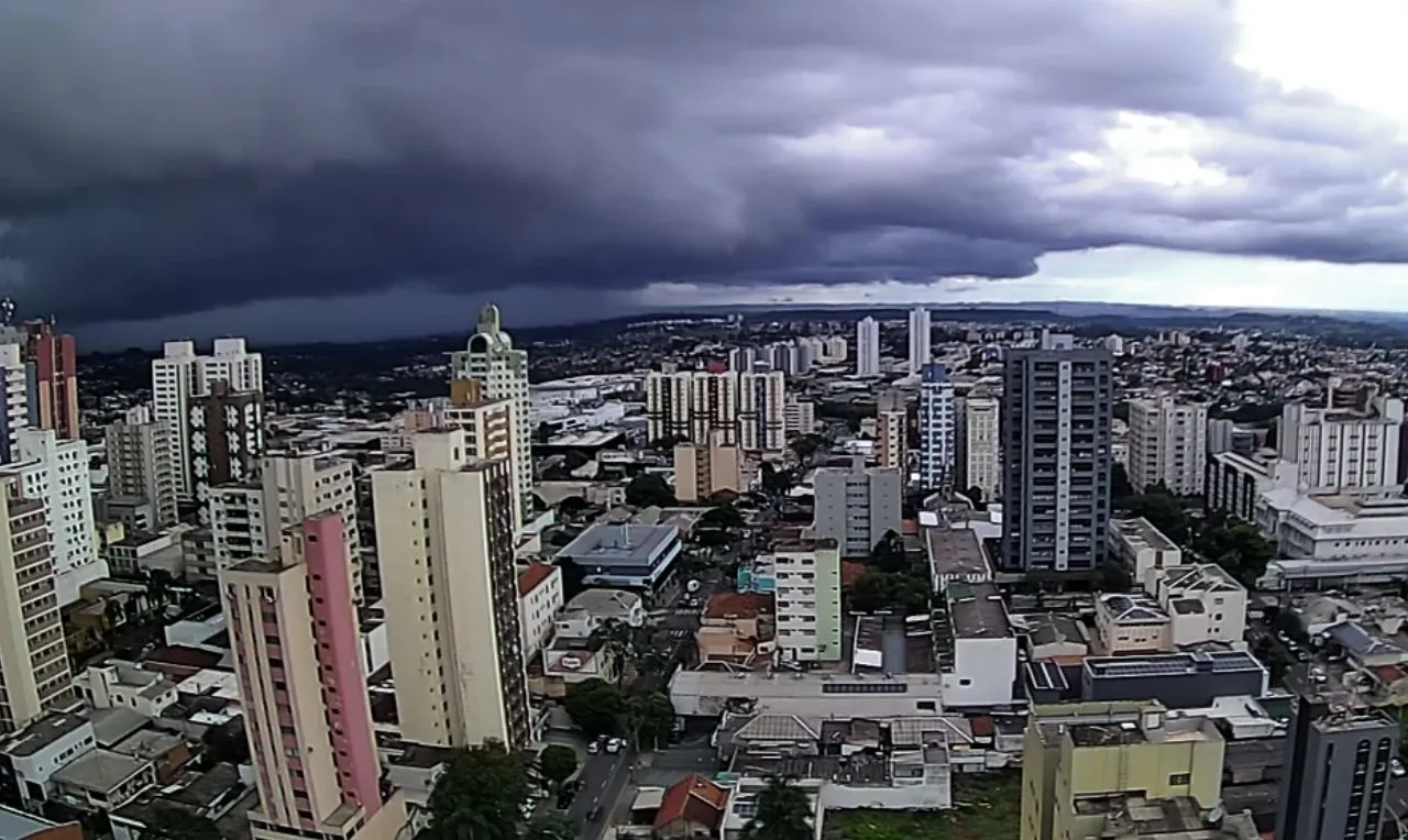 formação de chuva em Londrina no Paraná
